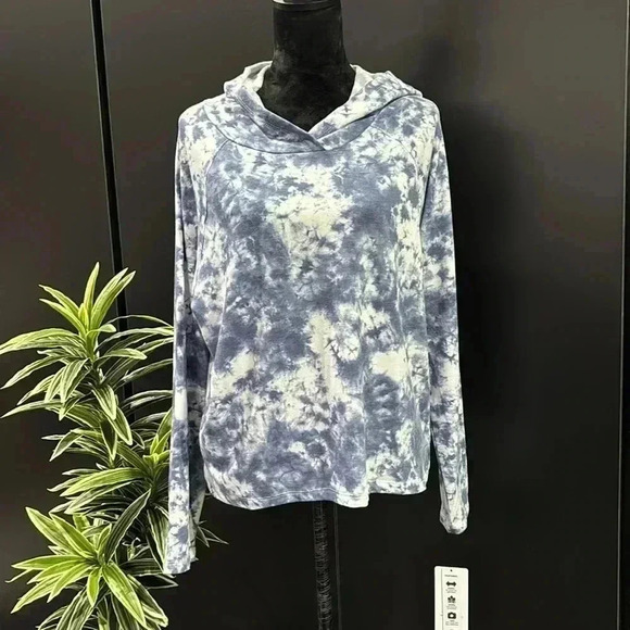 RBX Pullover Hoodie,tie-dye,stretch,lightweight,athletic,everyday,slit side - Picture 1 of 8